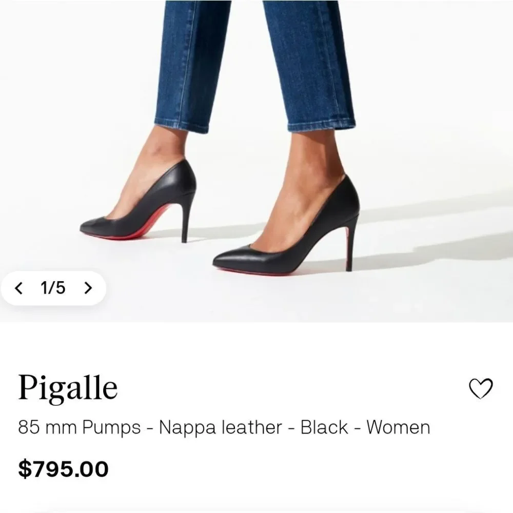 Christian louboutin Pigalle High Heels 38.5 NWT NIB - Picture 2 of 6